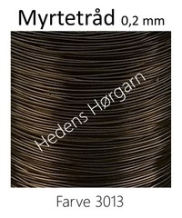 Myrtetråd 0,2 mm farve 3013 brun